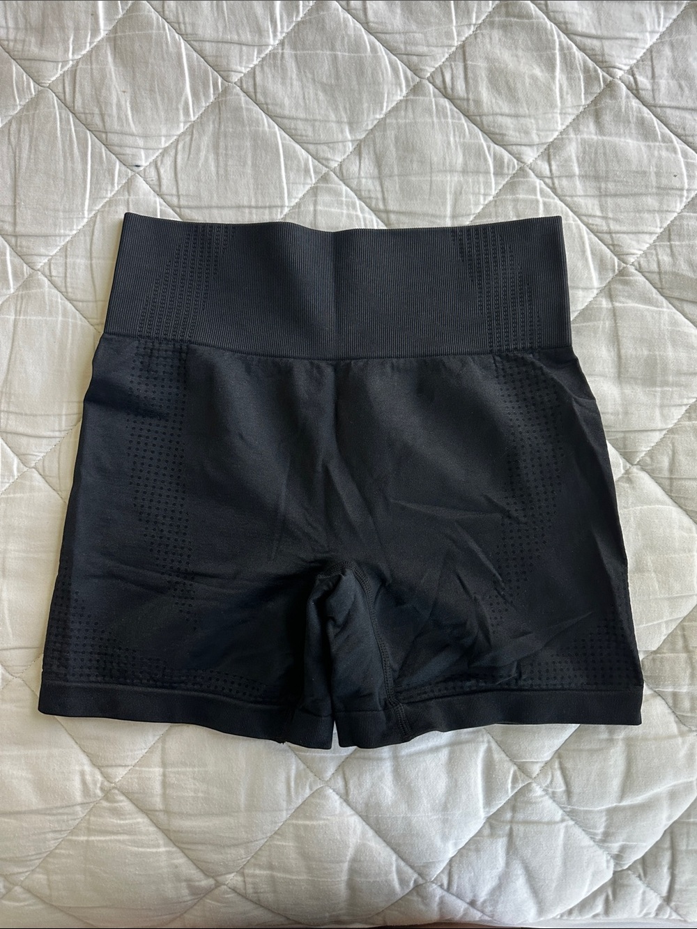 SHEIN Black High-Waist Seamless Bike Shorts